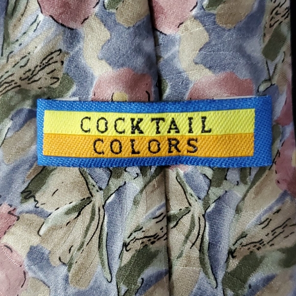 Cocktail Colors Men's Tie - Picture 3 of 5